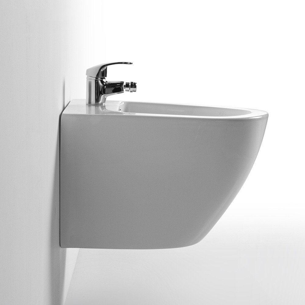 AIDI Wall-Hung Bidet Toilet Set — Round Rimless Ceramic - Image 2