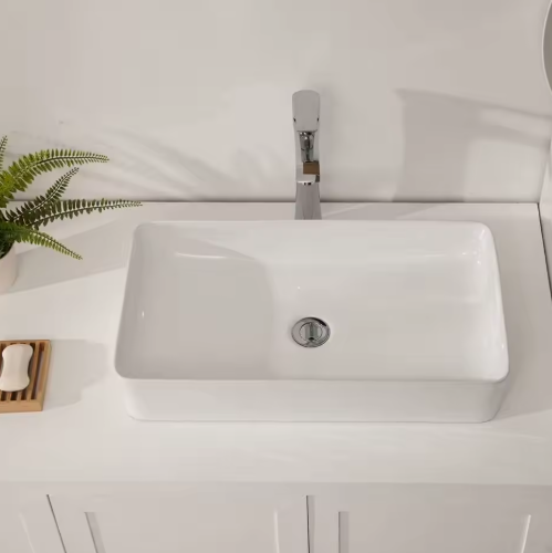 Ceramic Countertop Basin with Easy-Clean Glaze Factory Direct OEM Support