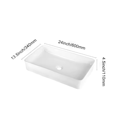Ceramic Countertop Basin with Easy-Clean Glaze Factory Direct OEM Support - Image 3