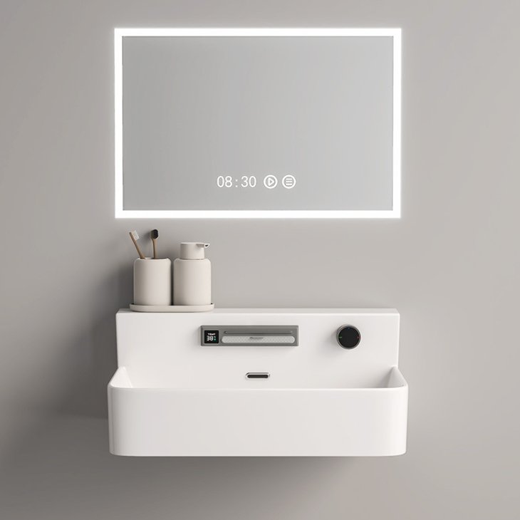 AiDi Ceramic Countertop Basin — Modern White Sink | OEM & MOQ 100