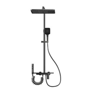 AD-01HS Black Thermostatic Shower System | OEM Aluminum Shower Set