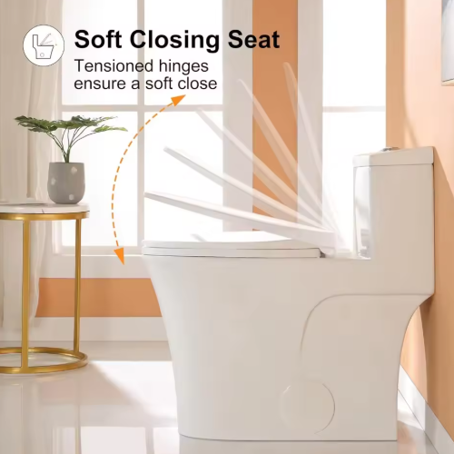 Dual-Flush One-Piece Siphonic Toilet | Elongated Bowl | CE Certified - Image 3